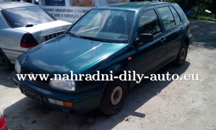 VW Golf 3 zelená metalíza na náhradní díly České Budějovice / nahradni-dily-auto.eu